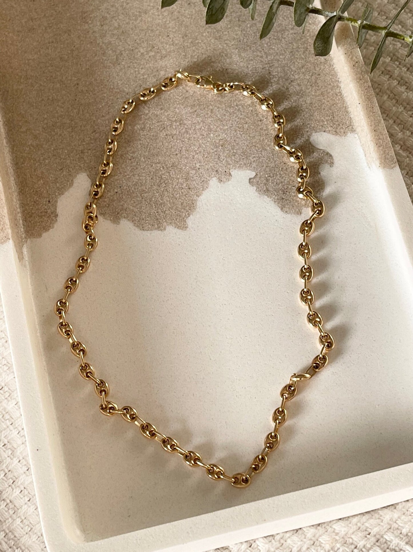 Mariner Link 14k Gold Necklace