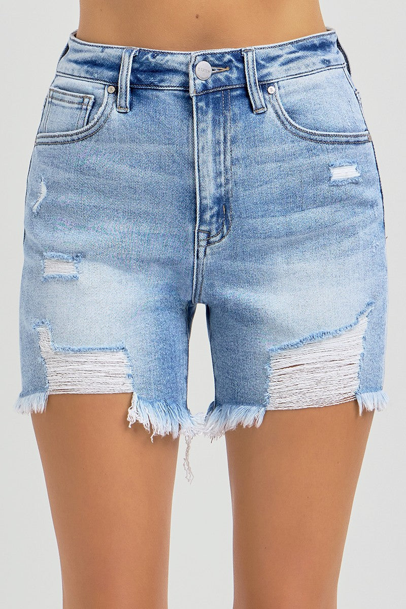 Risen Jeans Distressed Shorts