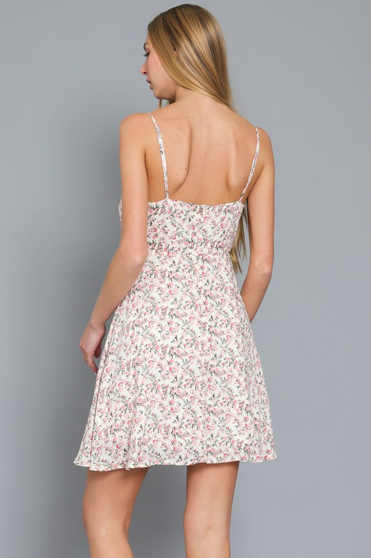Pink & White Floral Mini