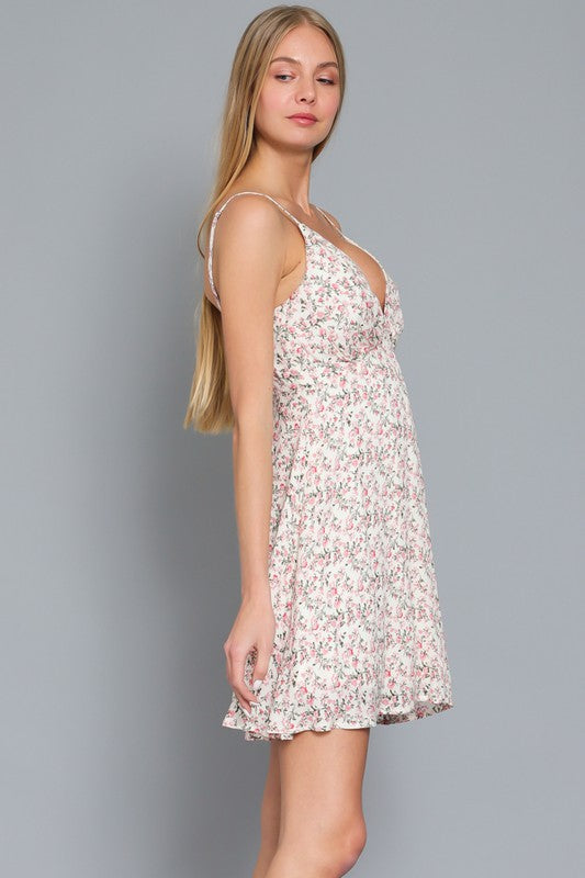 Pink & White Floral Mini