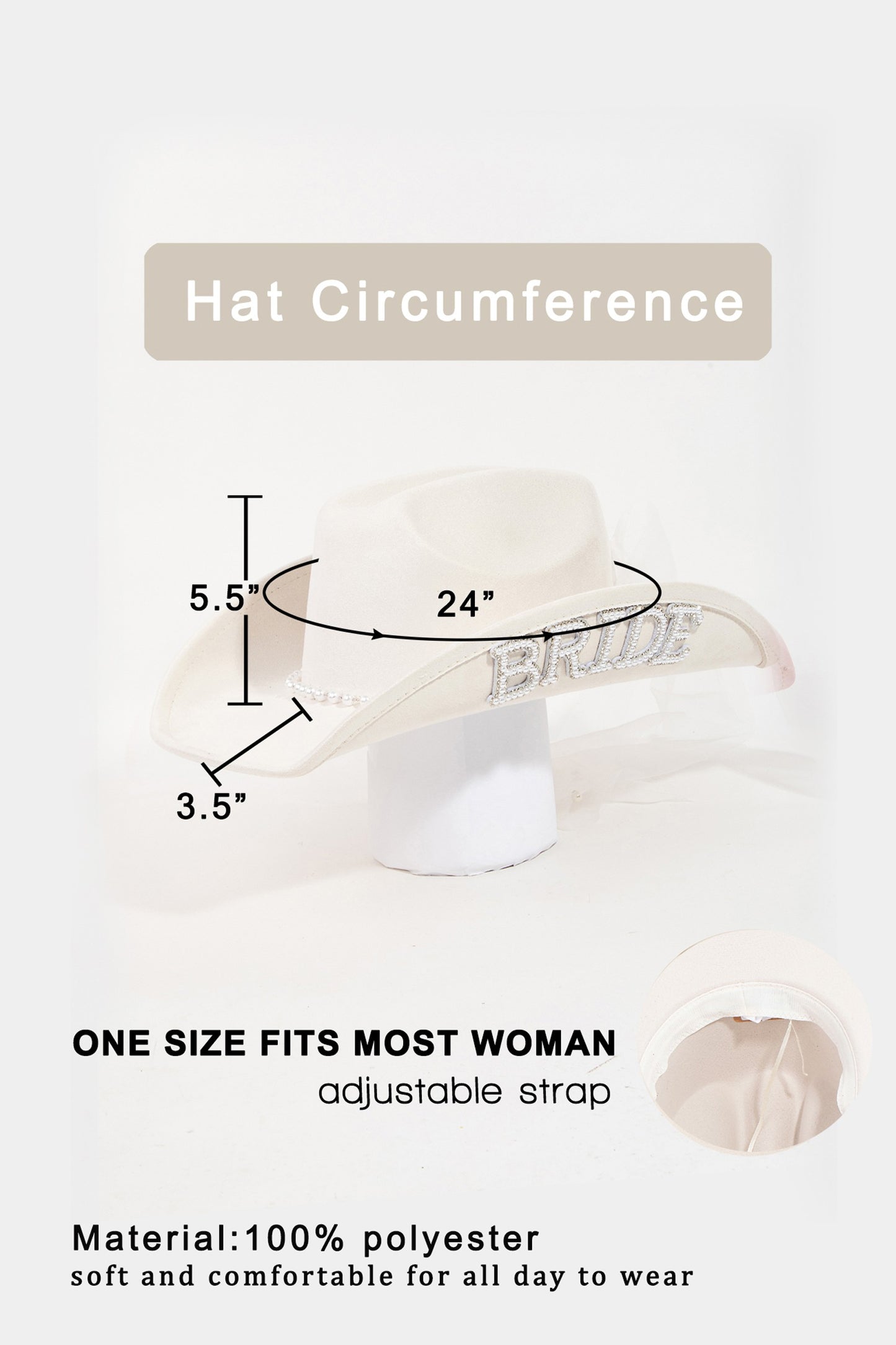 Last Rodeo Bride Hat