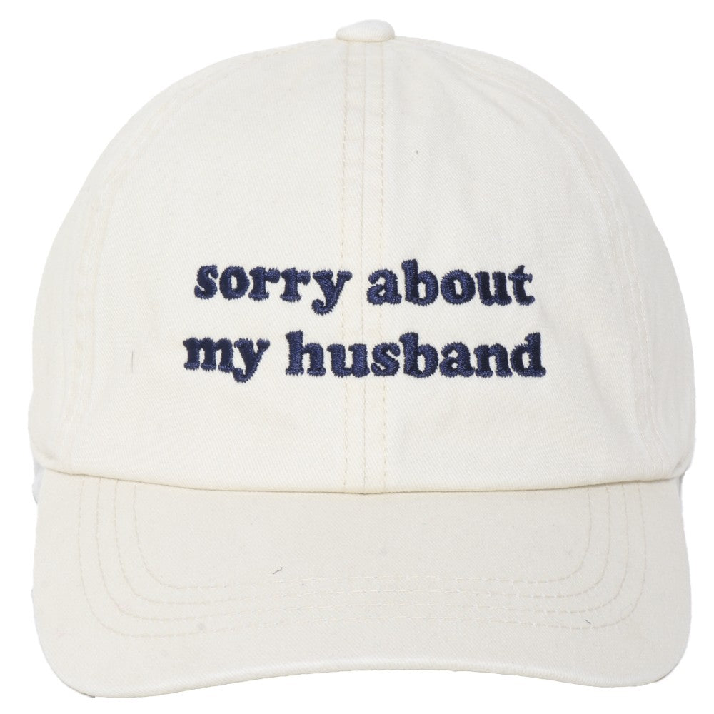 Sorry About My Husband Baseball Cap