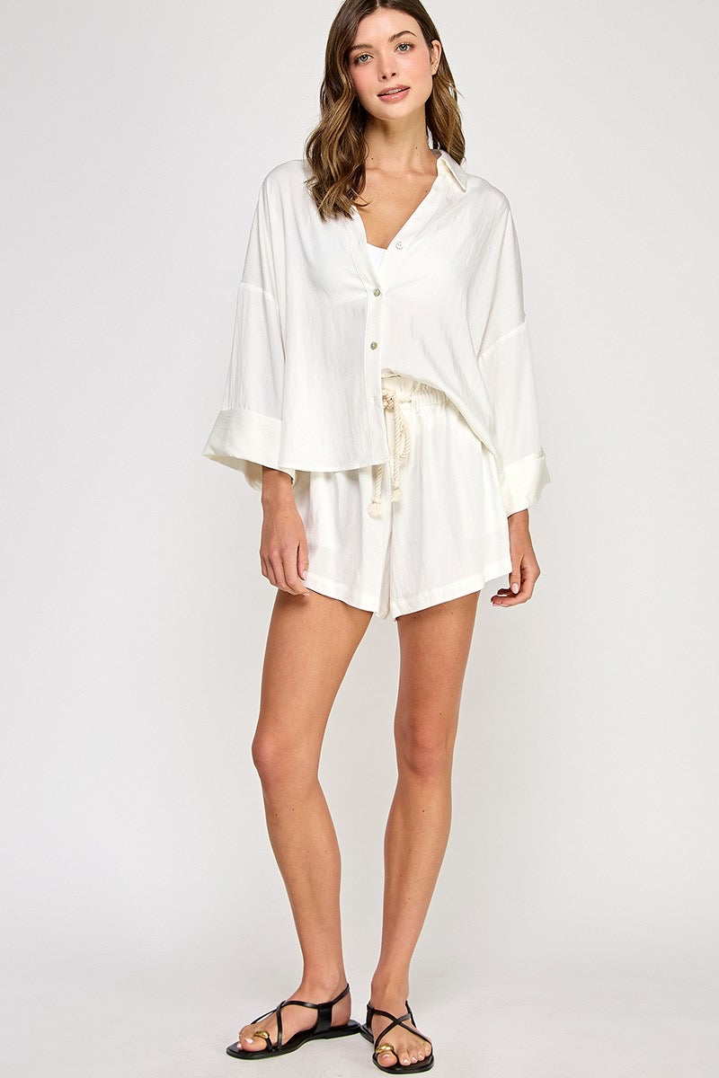 Isla V Neck Top and Short Set