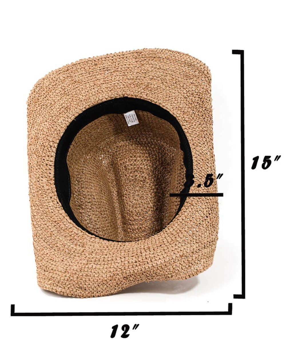 Raffia Straw Braided Hat
