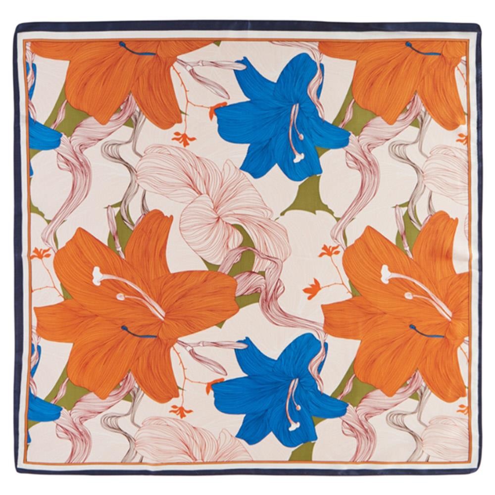 Floral Pattern Bandana Neck Scarf