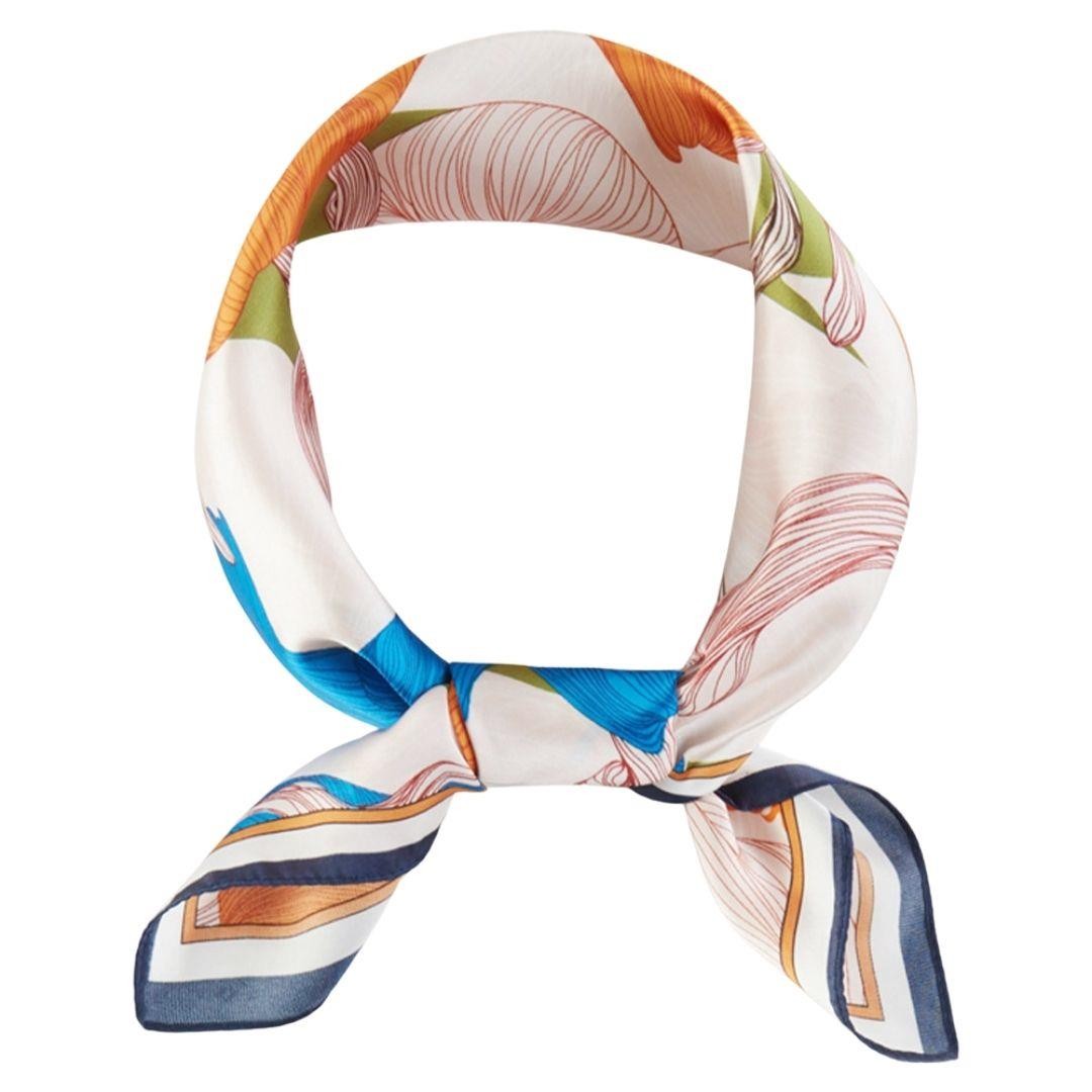Floral Pattern Bandana Neck Scarf