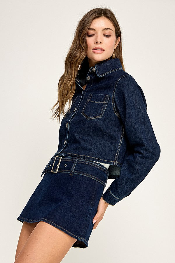 Walking in Paris Cropped Lightweight Jacket