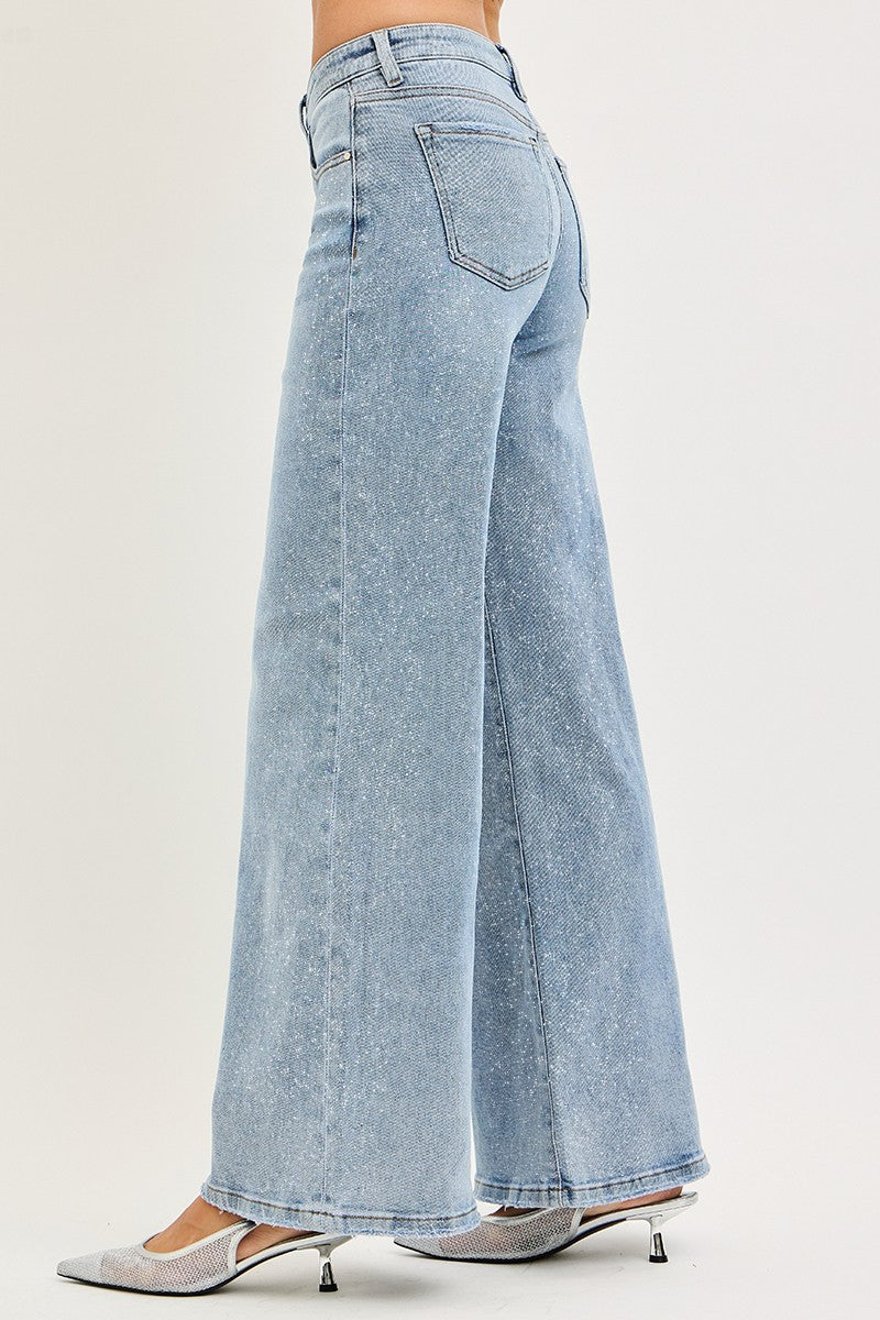 After Party Low Rise Wide Leg Jeans