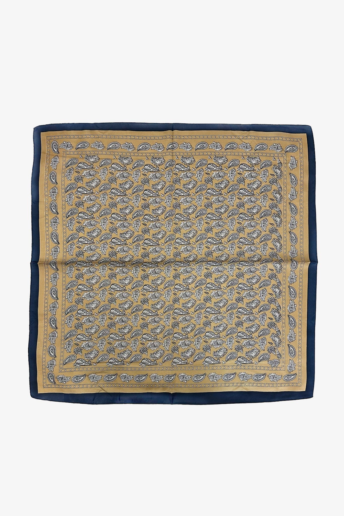 Monochrome Paisley Teardrop Scarf