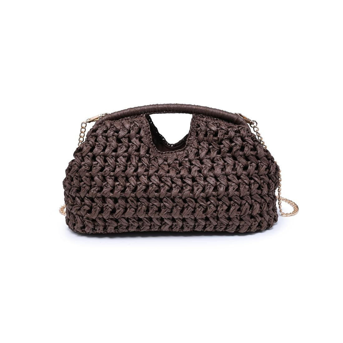 Capri Coast Straw clutch Bag