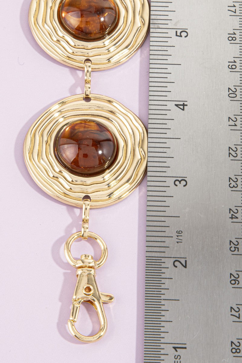 Concentric Disc Stone Chain Belt