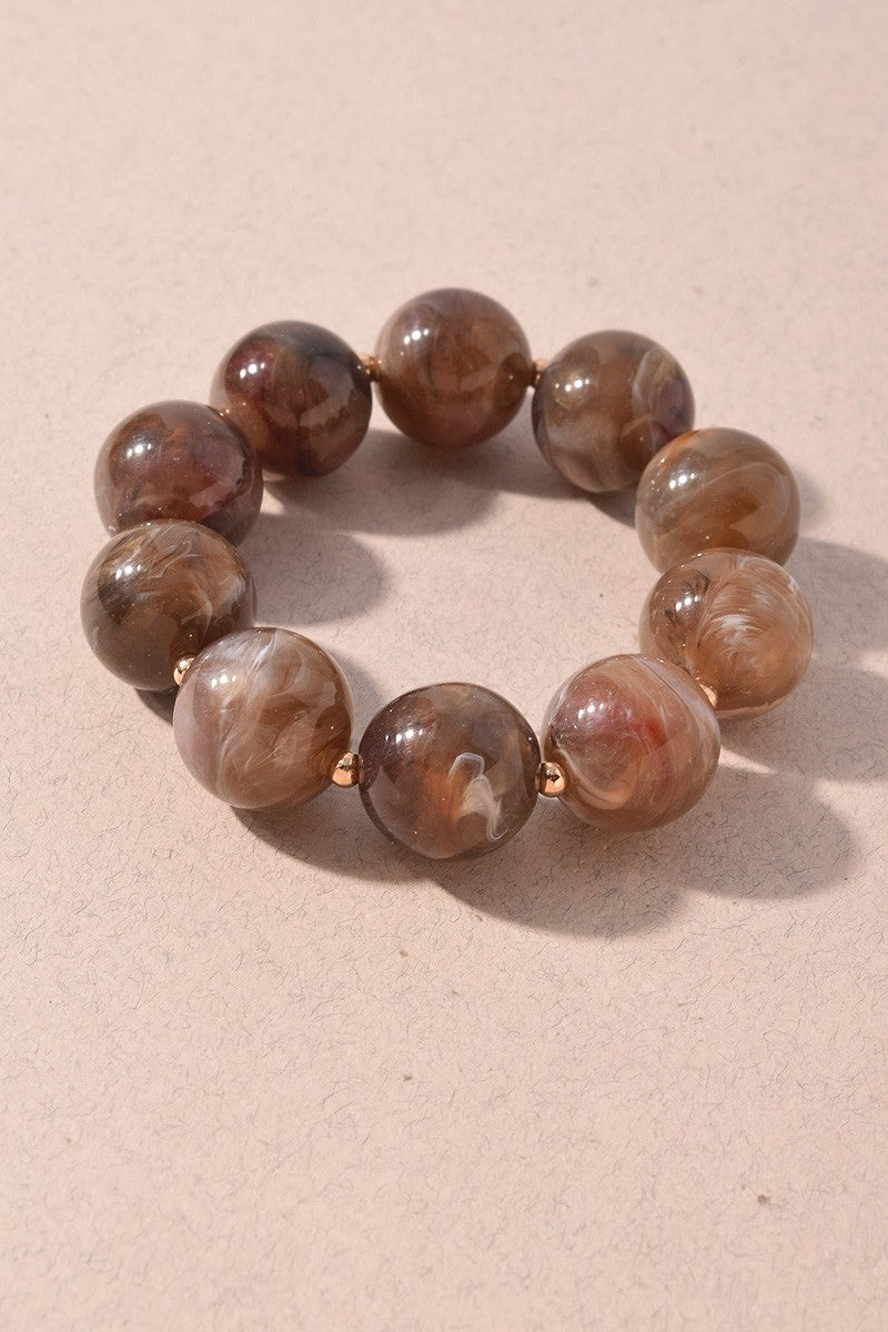 Madre Tierra Chunky Marbled Bracelet