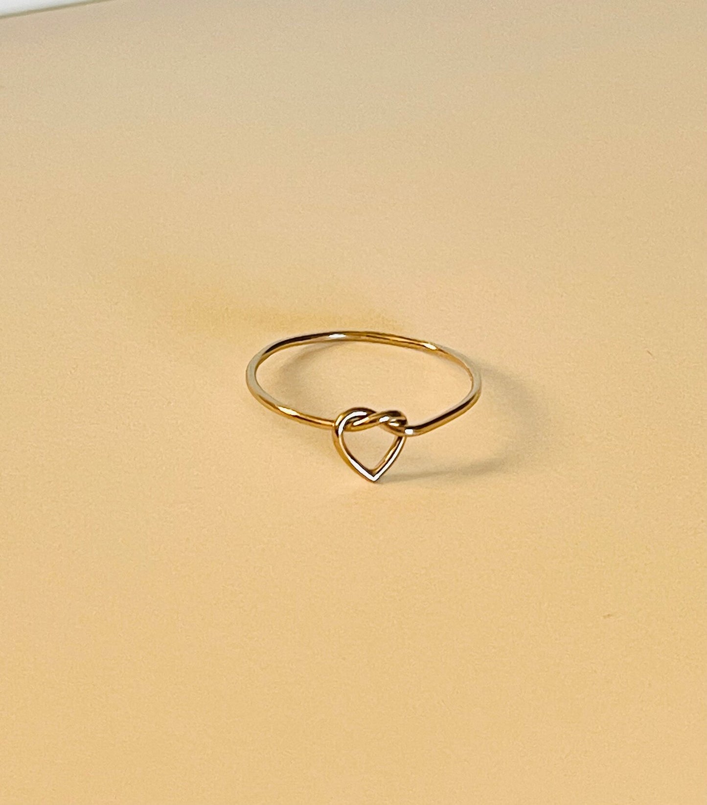 Heart Knot Ring 14K Gold Filled