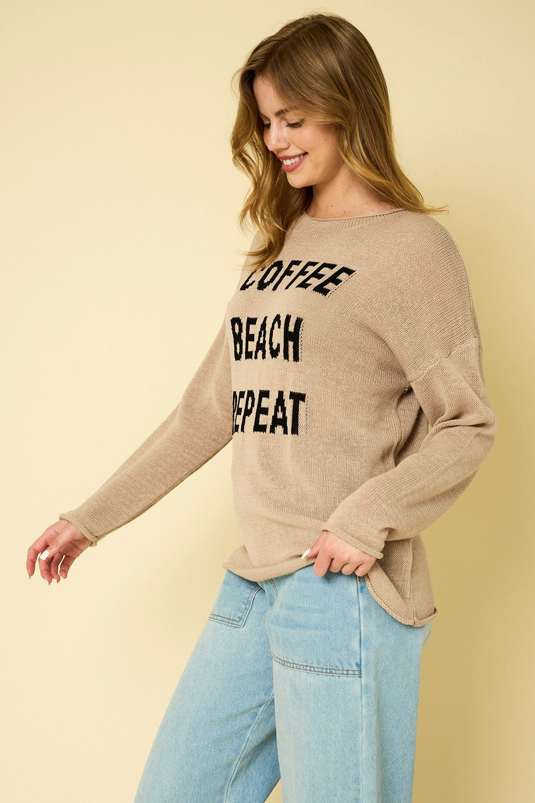 Coffe, Beach, Repeat Sweater