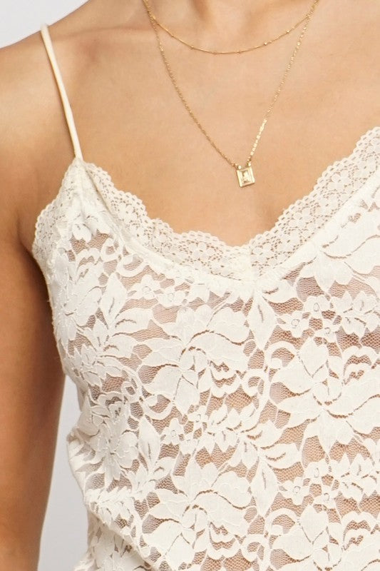 Sheer Lace Cami
