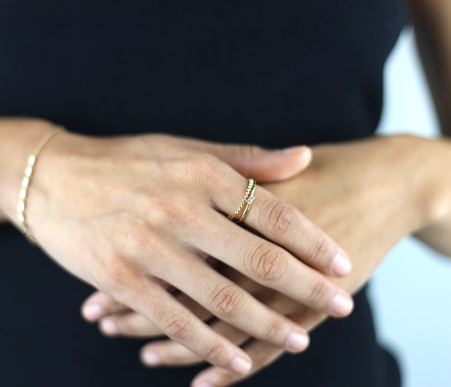 Single Baguette Diamond Ring