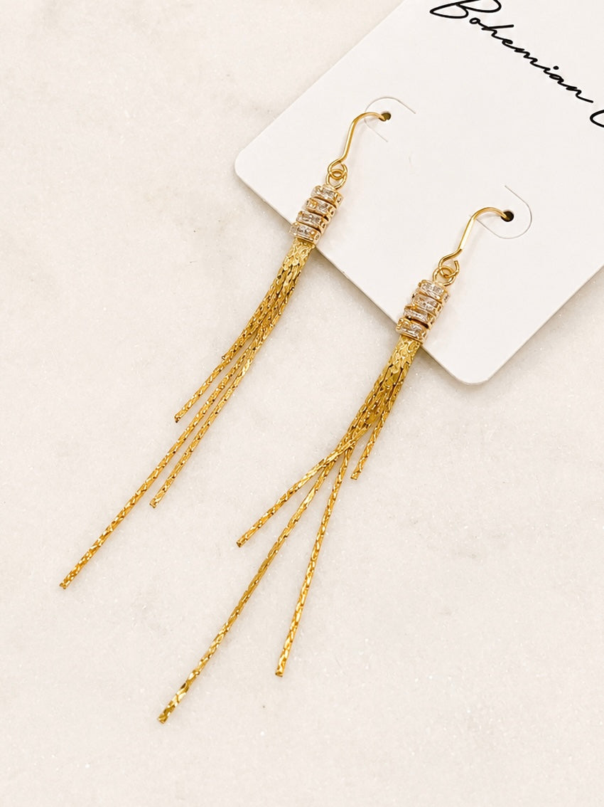 Sienna Rhinestone Drop Earrings
