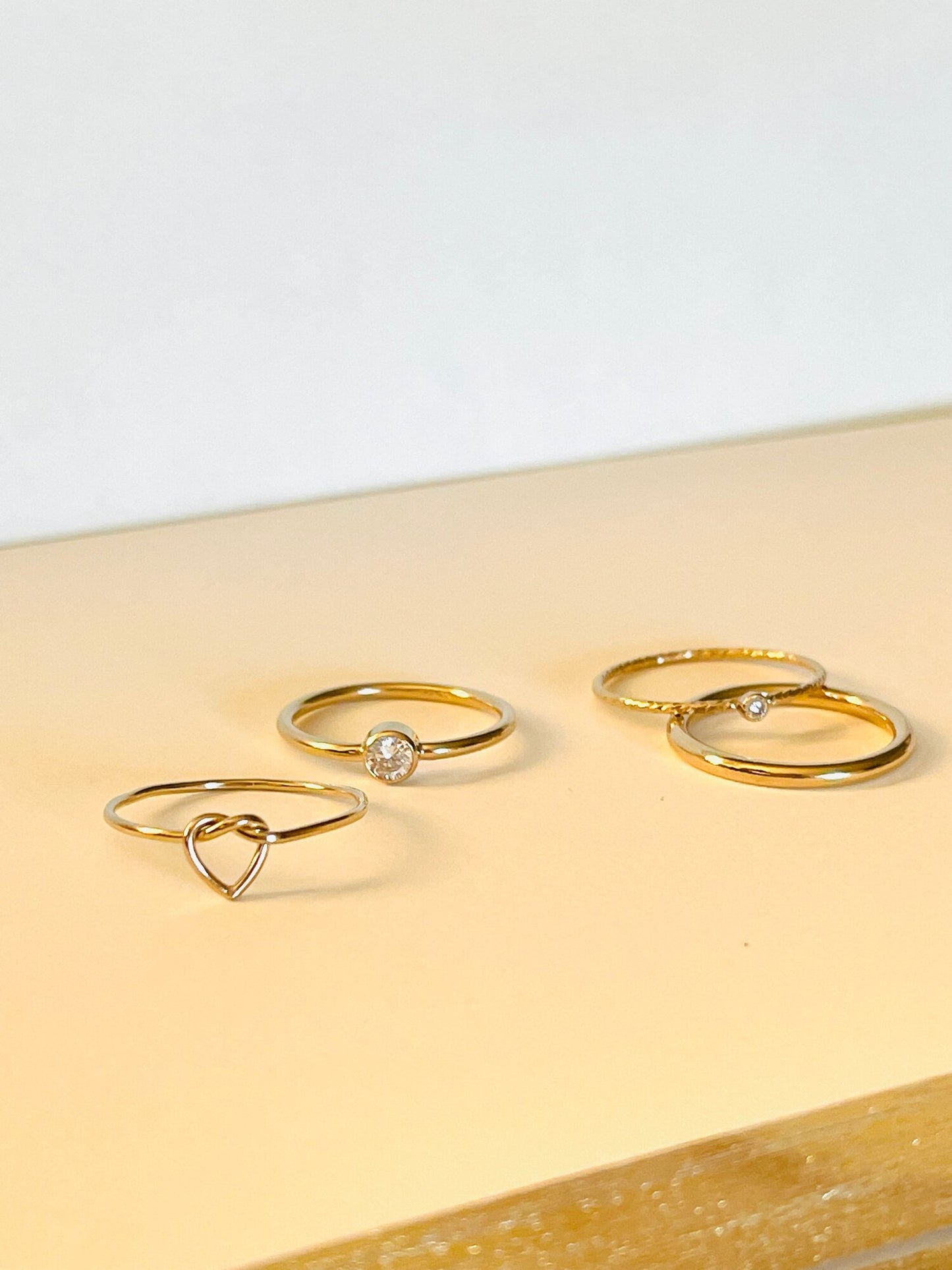 Heart Knot Ring 14K Gold Filled