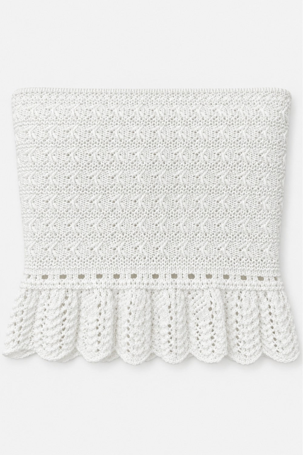 Lacewave Crochet Peplum Tube Top