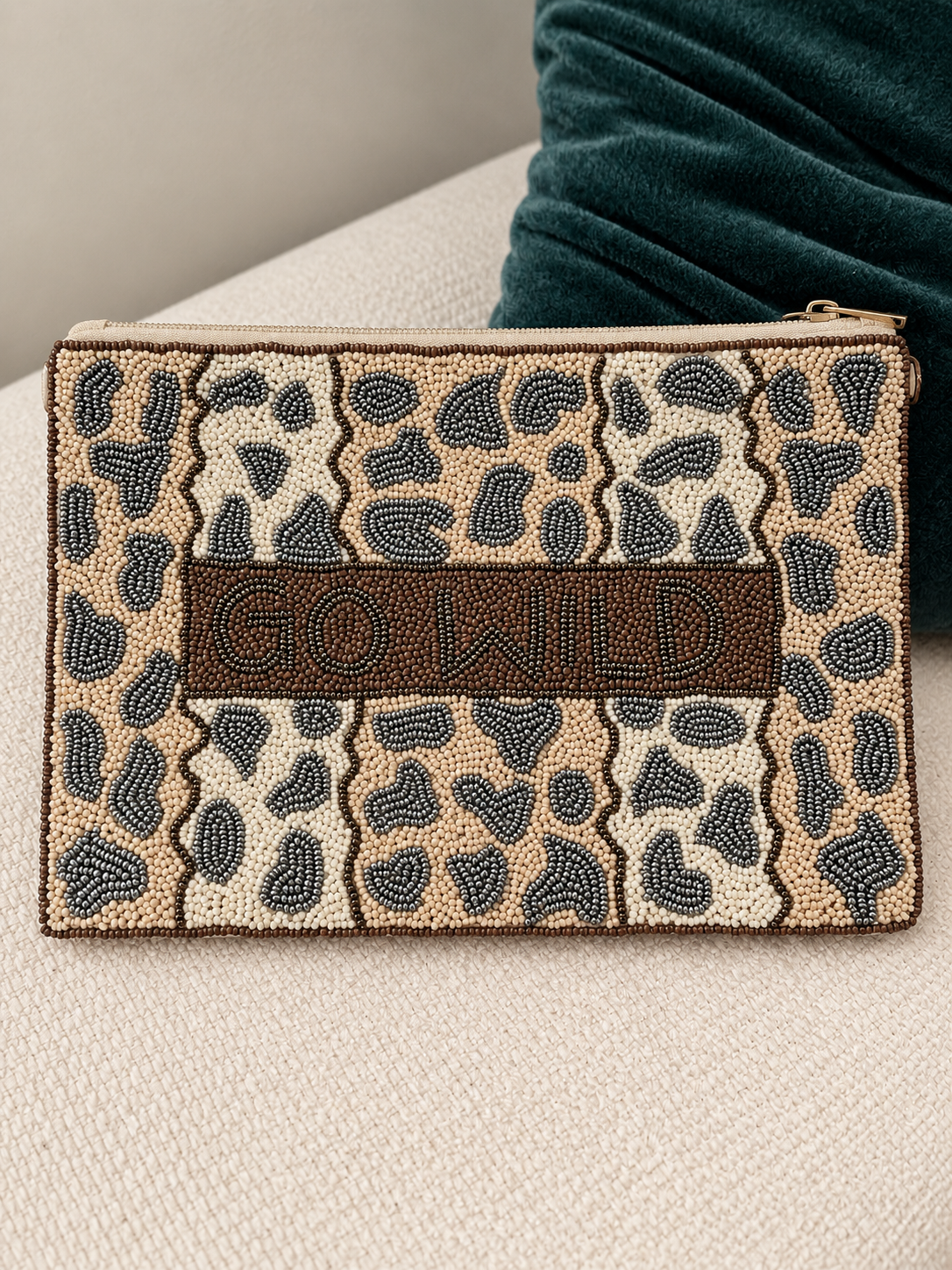 Go Wild Beaded Clutch