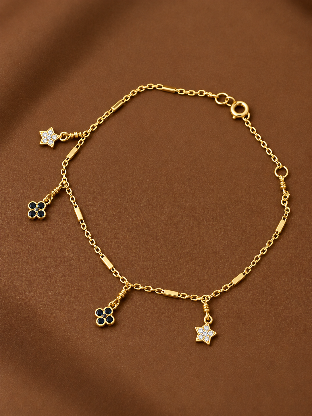 Starlight Clover Anklet