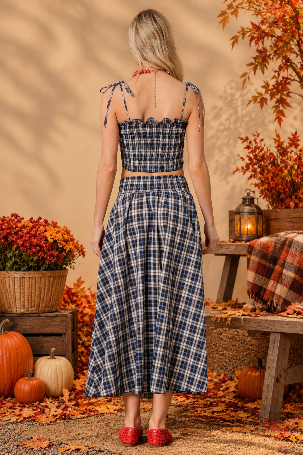 Twilight Plaid Skirt Set