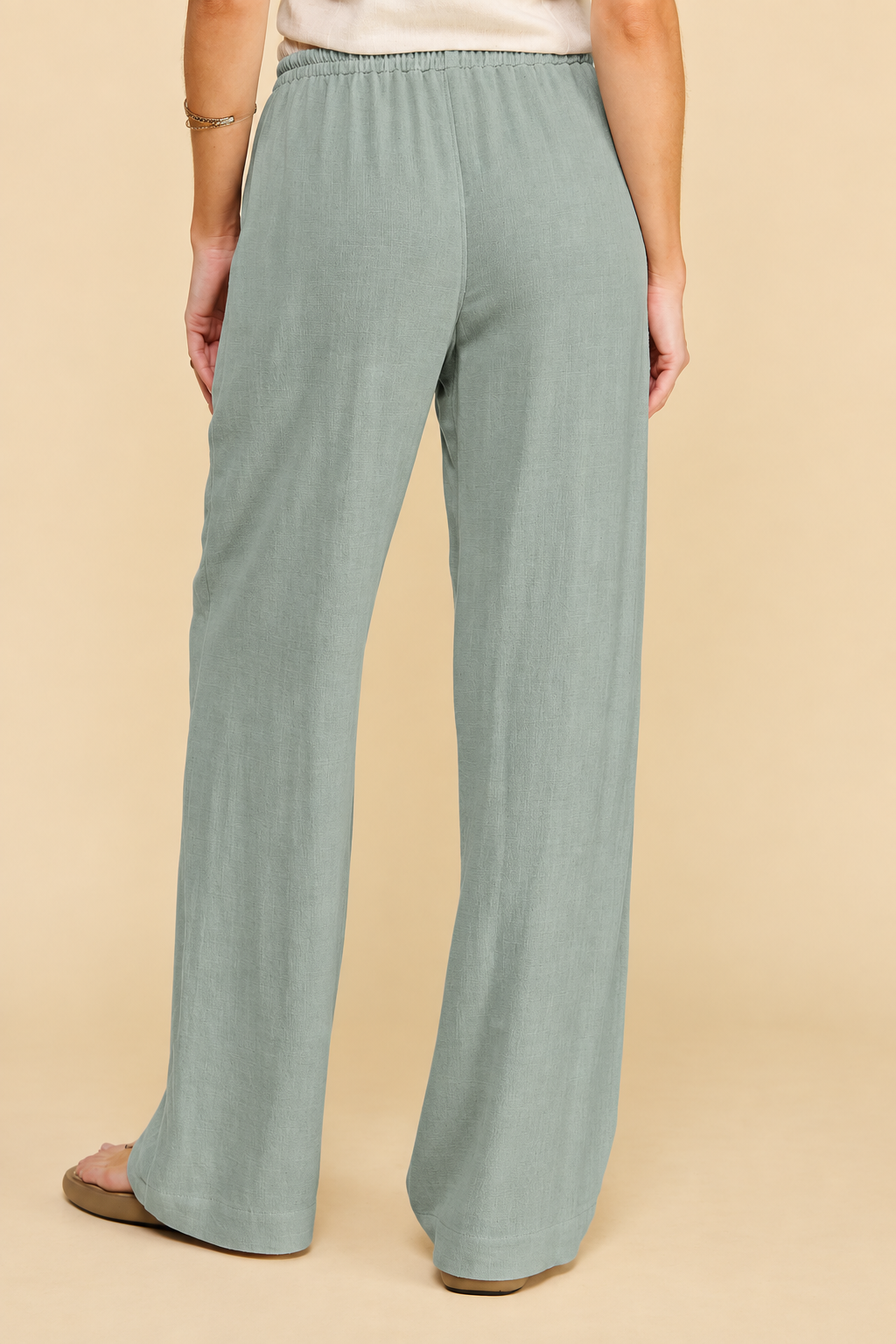 Evergreen Linen Pants