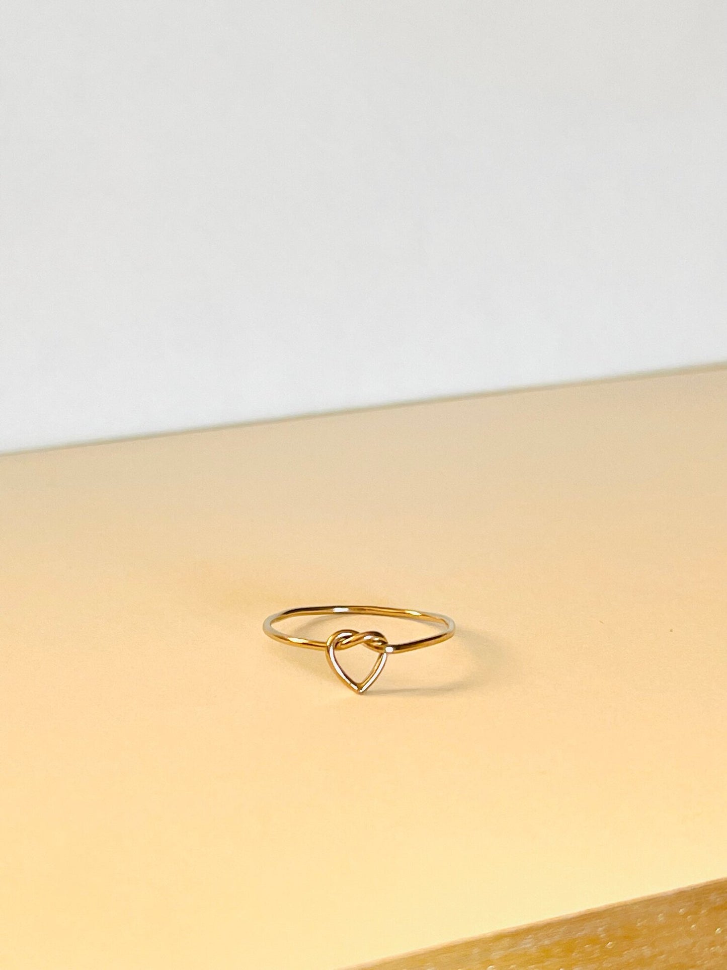 Heart Knot Ring 14K Gold Filled