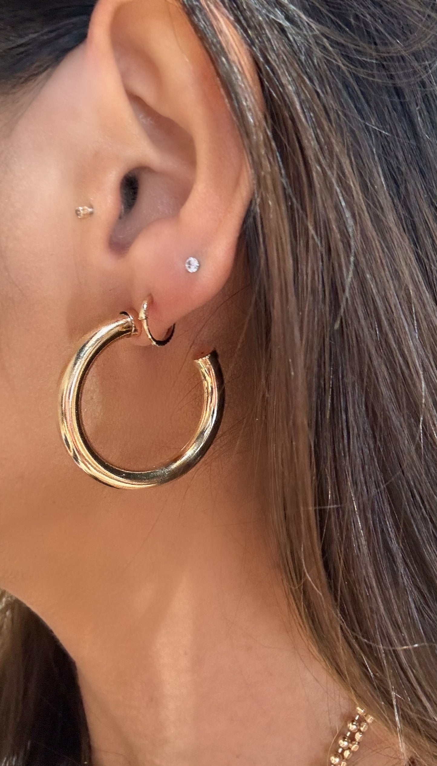 Cara Thick Hoops 14K Gold Filled