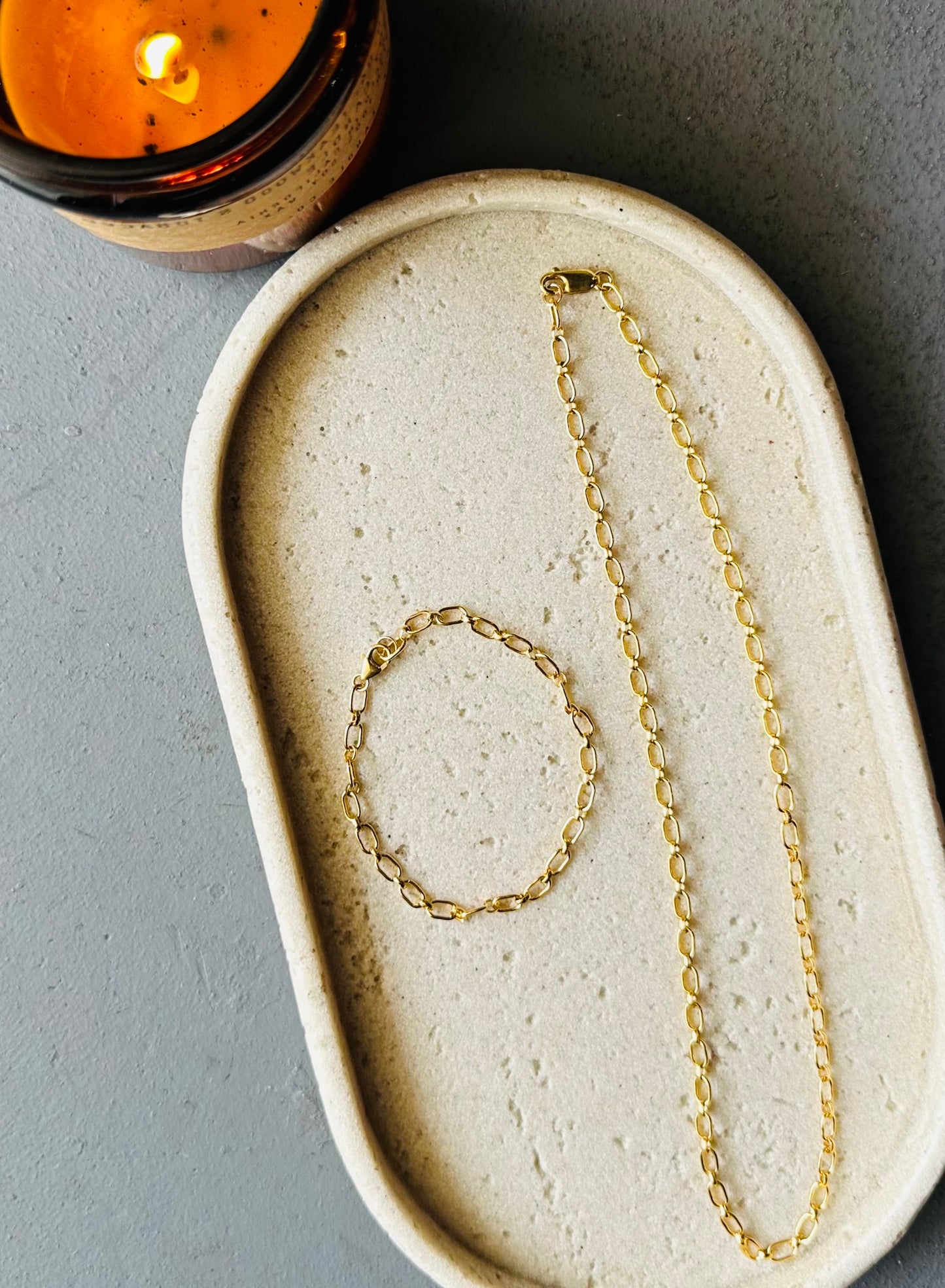 Penelope Chain Bracelet and Necklace