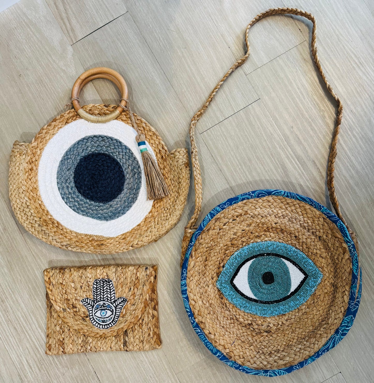 Evil Eye Round Tote
