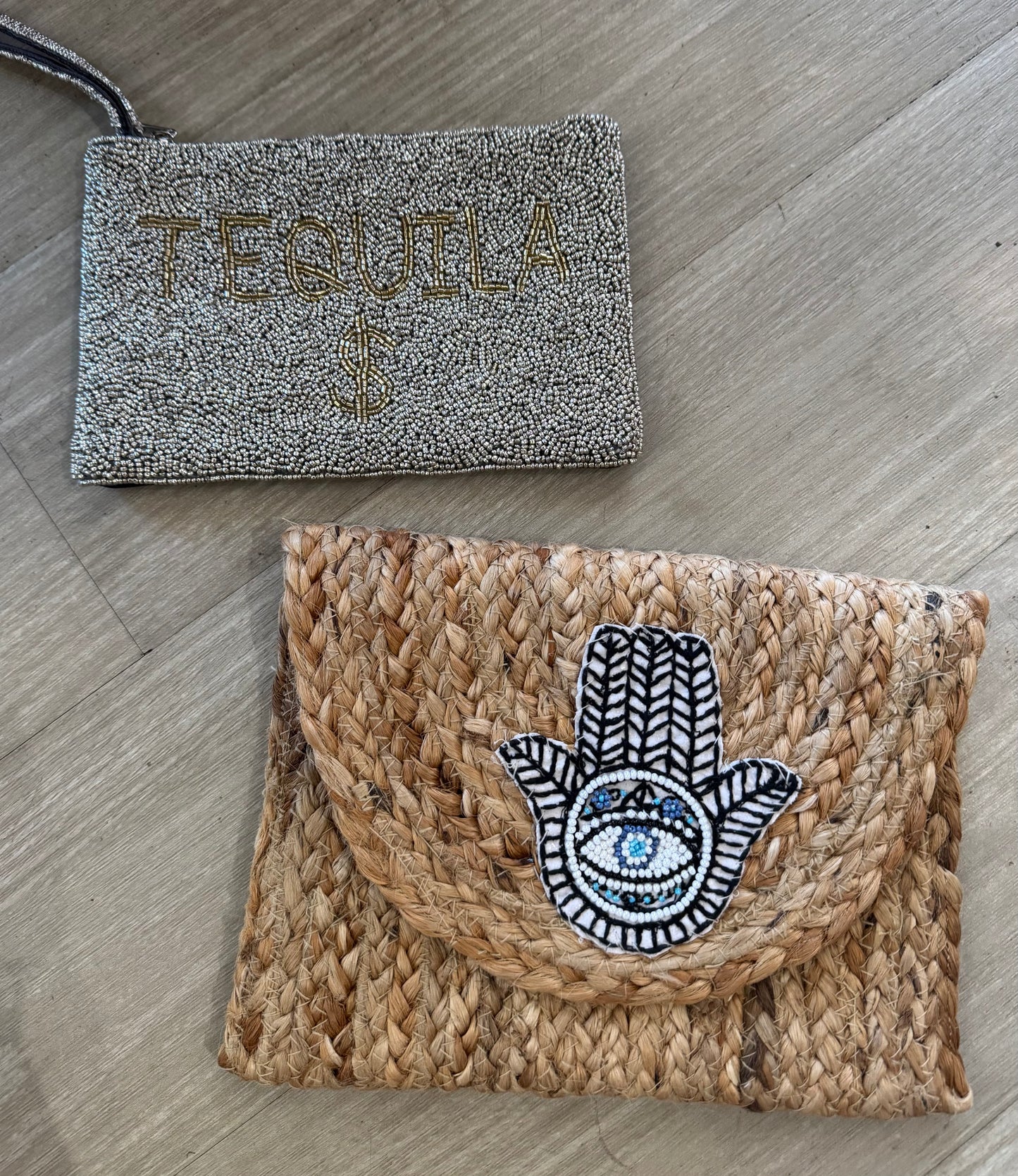 Tequila Beaded Wristlet