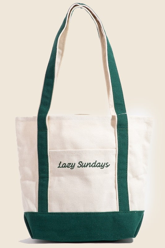 Lazy Sunday Mini Tote Bag