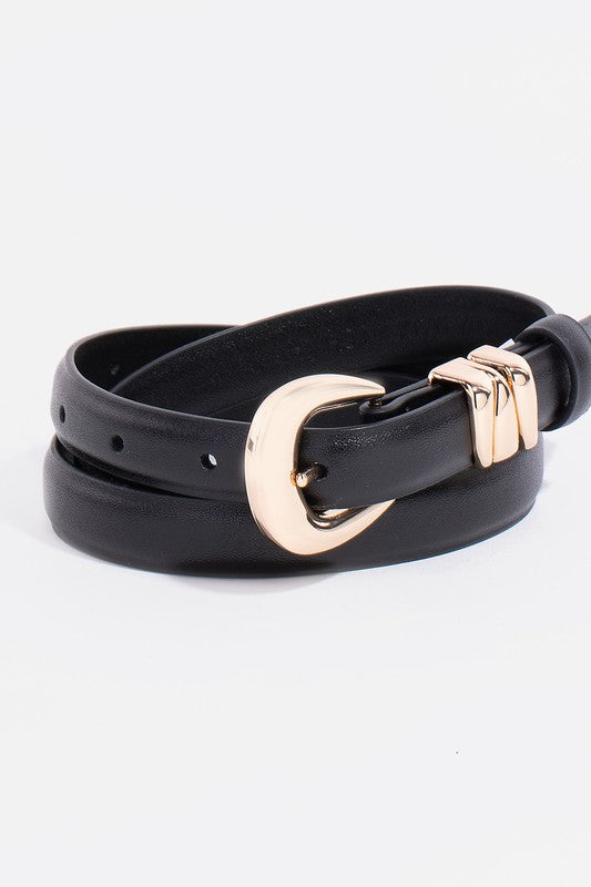 Thin Lux Leather Belt