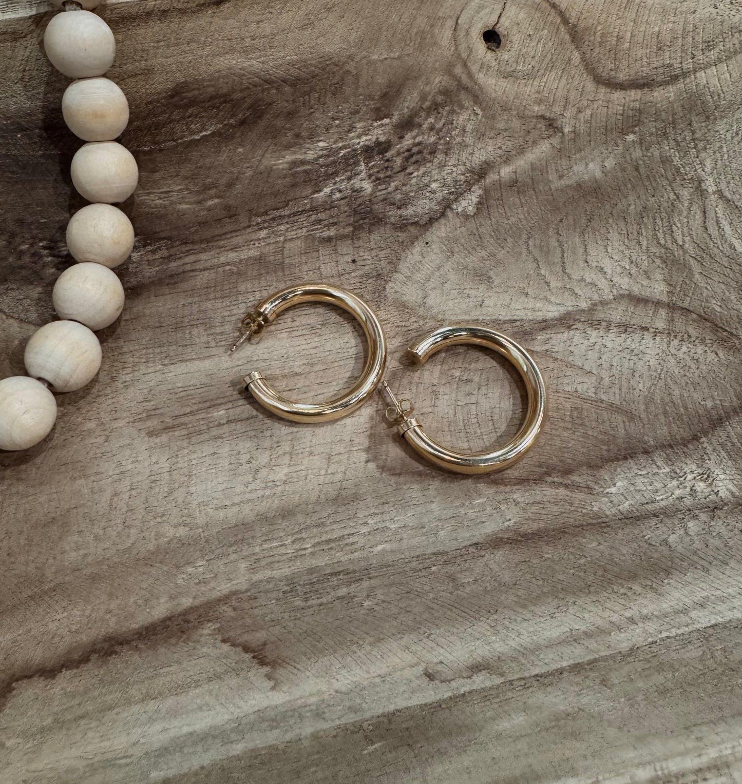 Cara Thick Hoops 14K Gold Filled