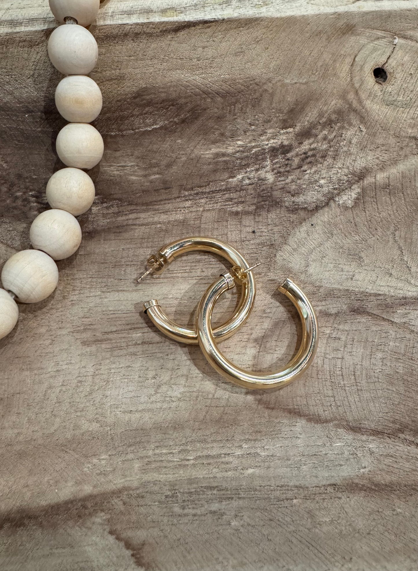 Cara Thick Hoops 14K Gold Filled