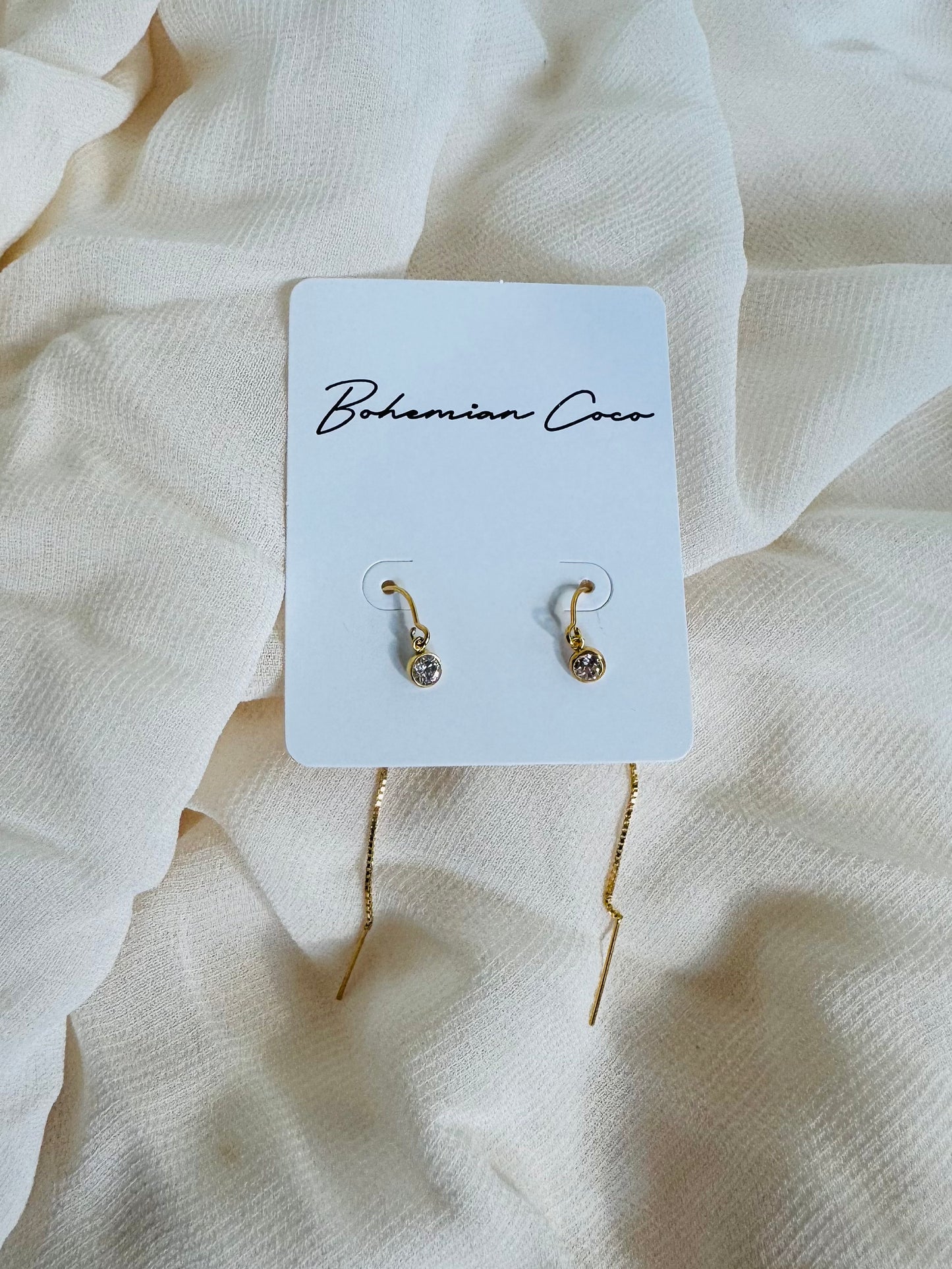 Serene CZ Threaders 14K Gold Filled