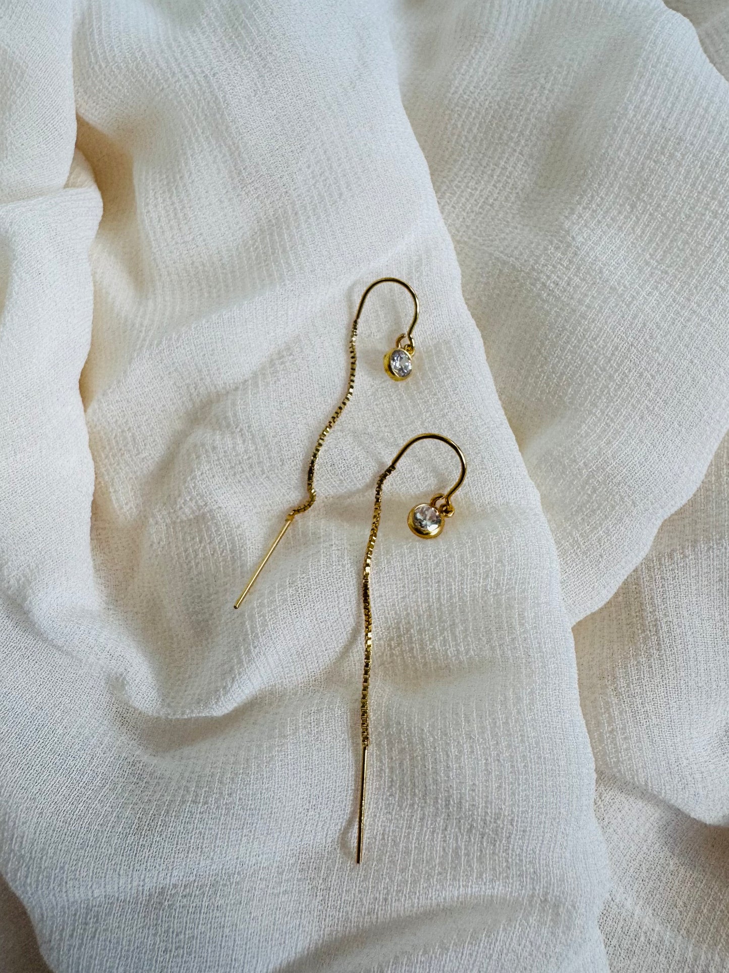 Serene CZ Threaders 14K Gold Filled