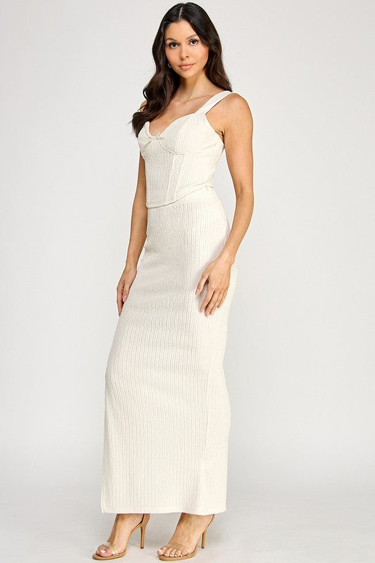 Eva Corset Top and Skirt Set
