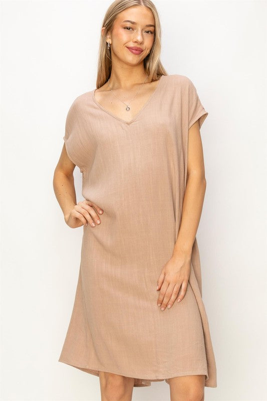 oversized midi dress women Striped Collared Oversized Midi Dress-Powder Blue Flowy | Women's Dress
