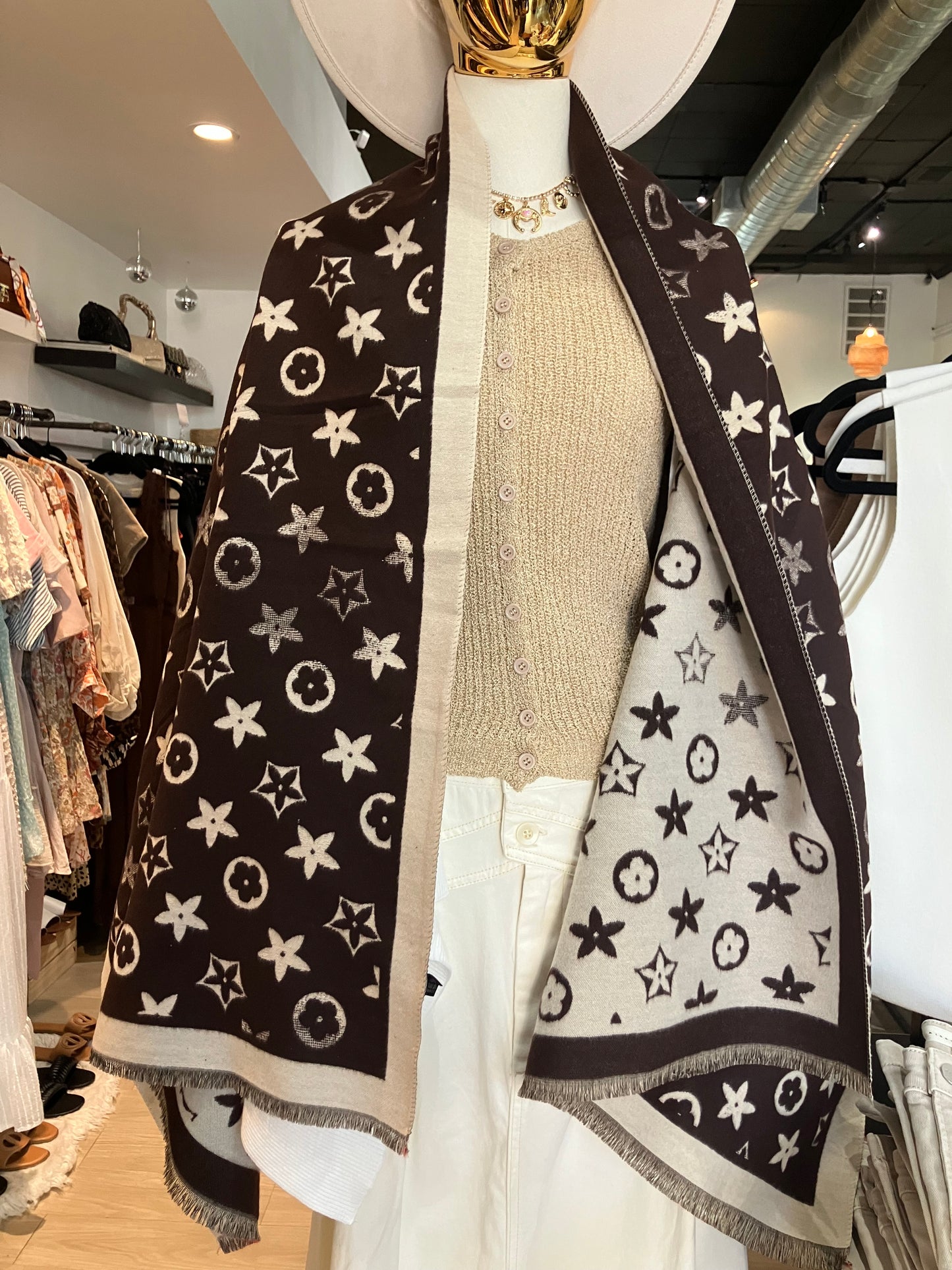 Oversized Luxe Printed Scarf