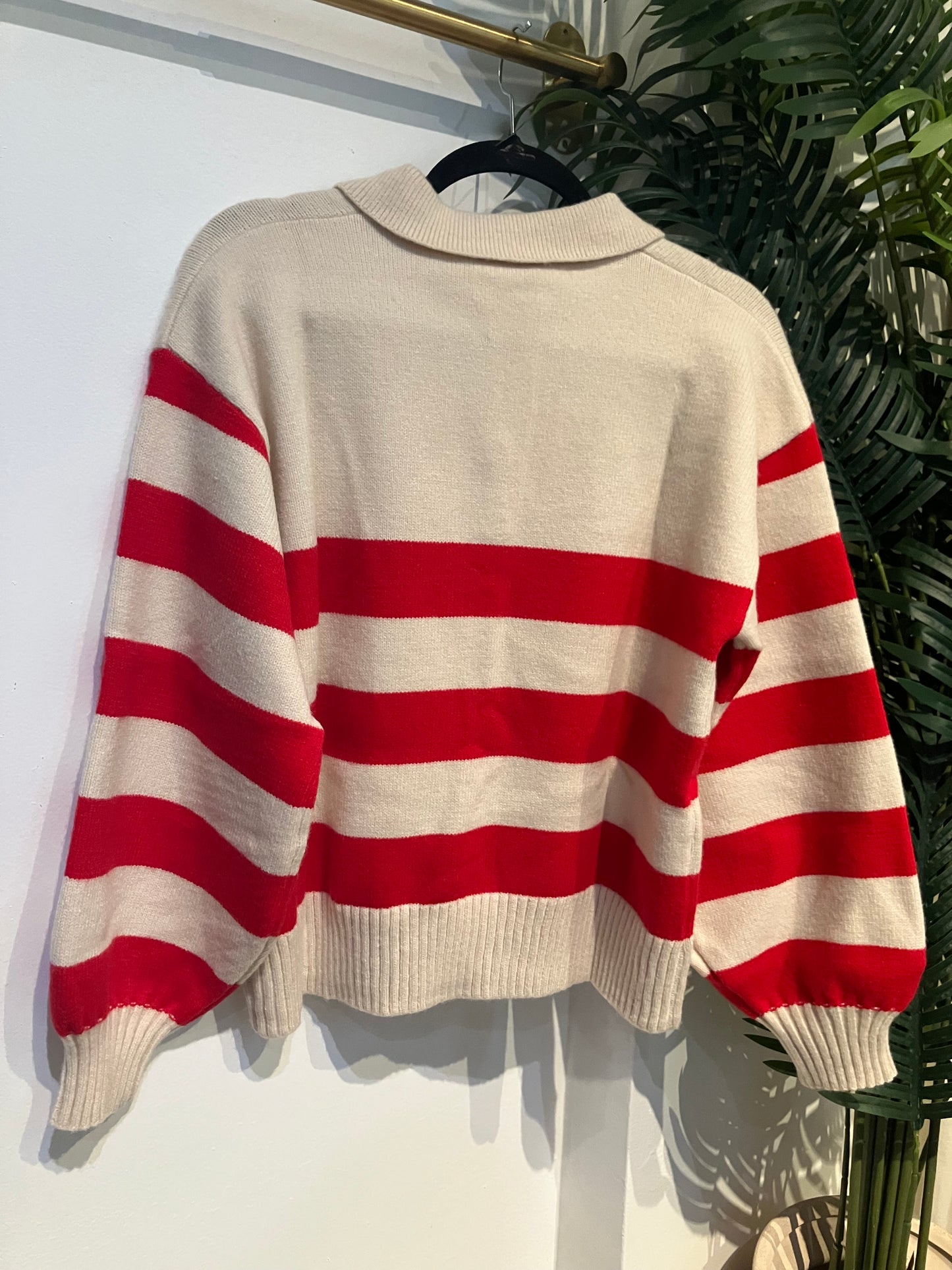 Rugby Button Up Pullover Sweater