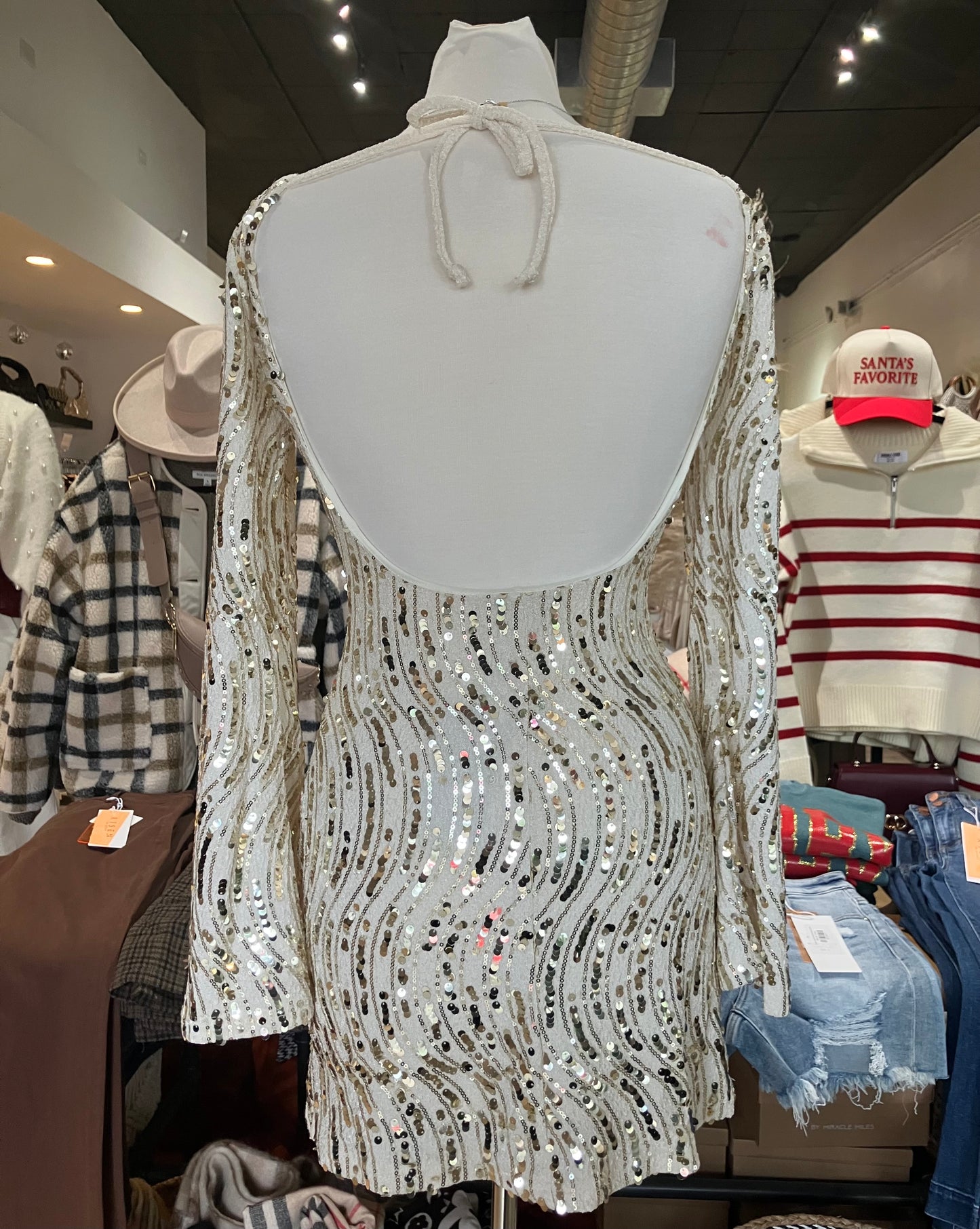 Hear the Bells Sequin Mini