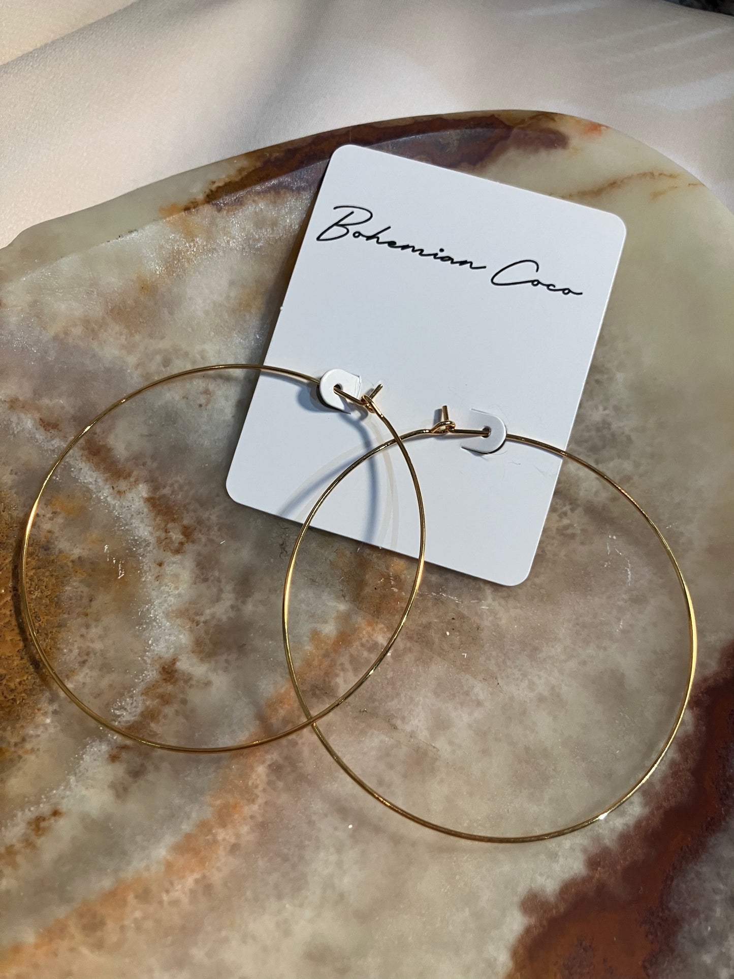 Thin Gold Hoops