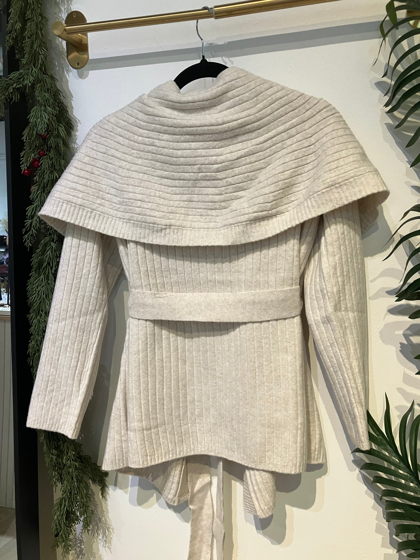 Cream Cozy Wrap Cardigan