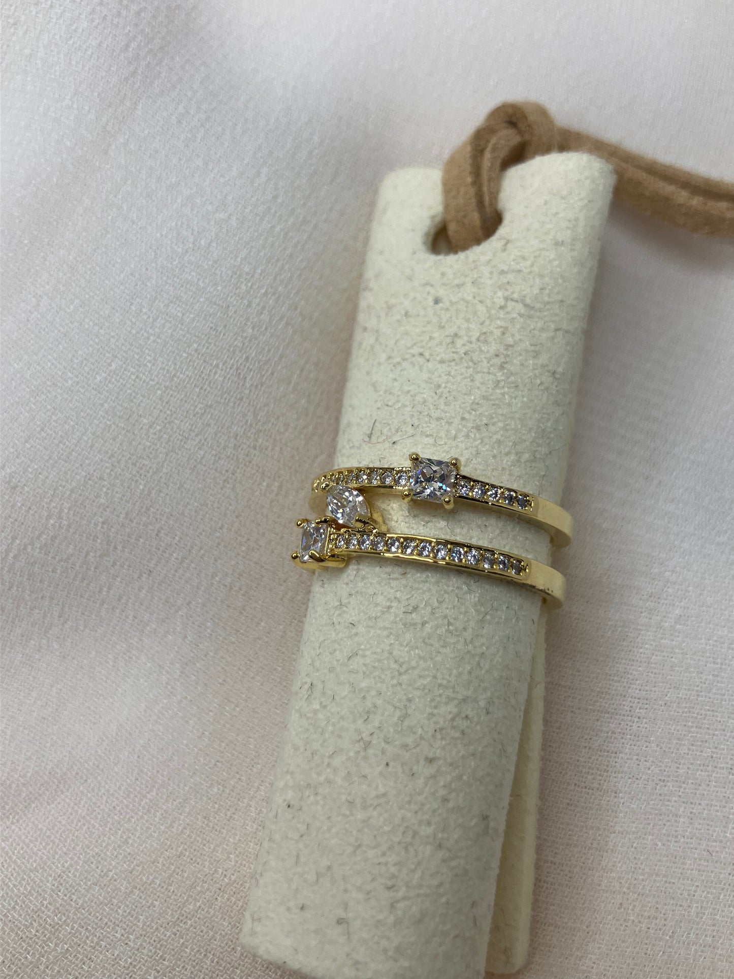 Double Stack Rhinestone Ring