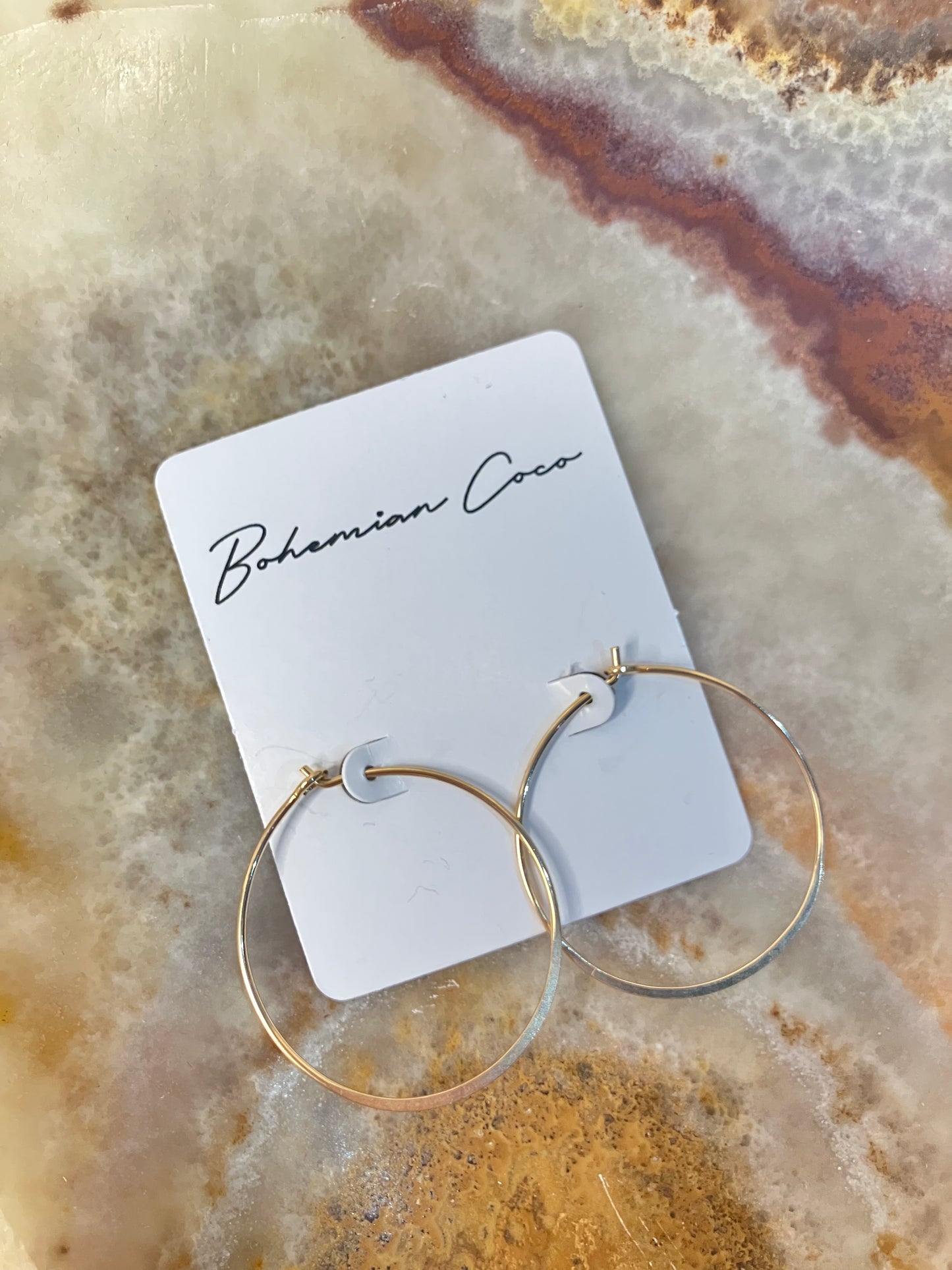 Medium Gold Filled Hoops