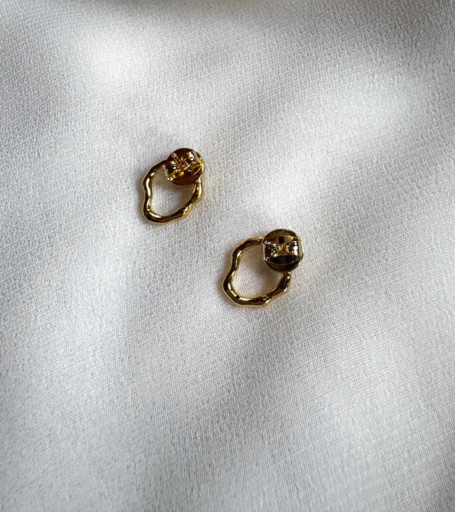 Abstract Pearl Earrings