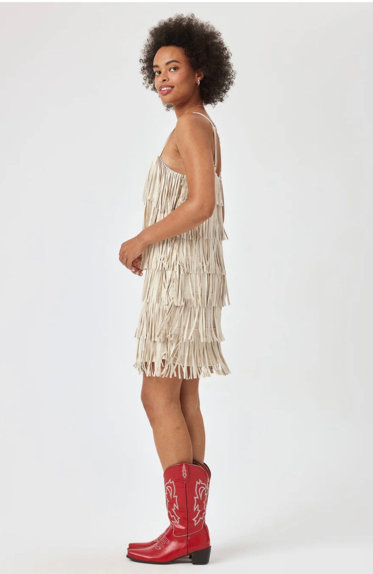 Indio Fringe Suede Dress