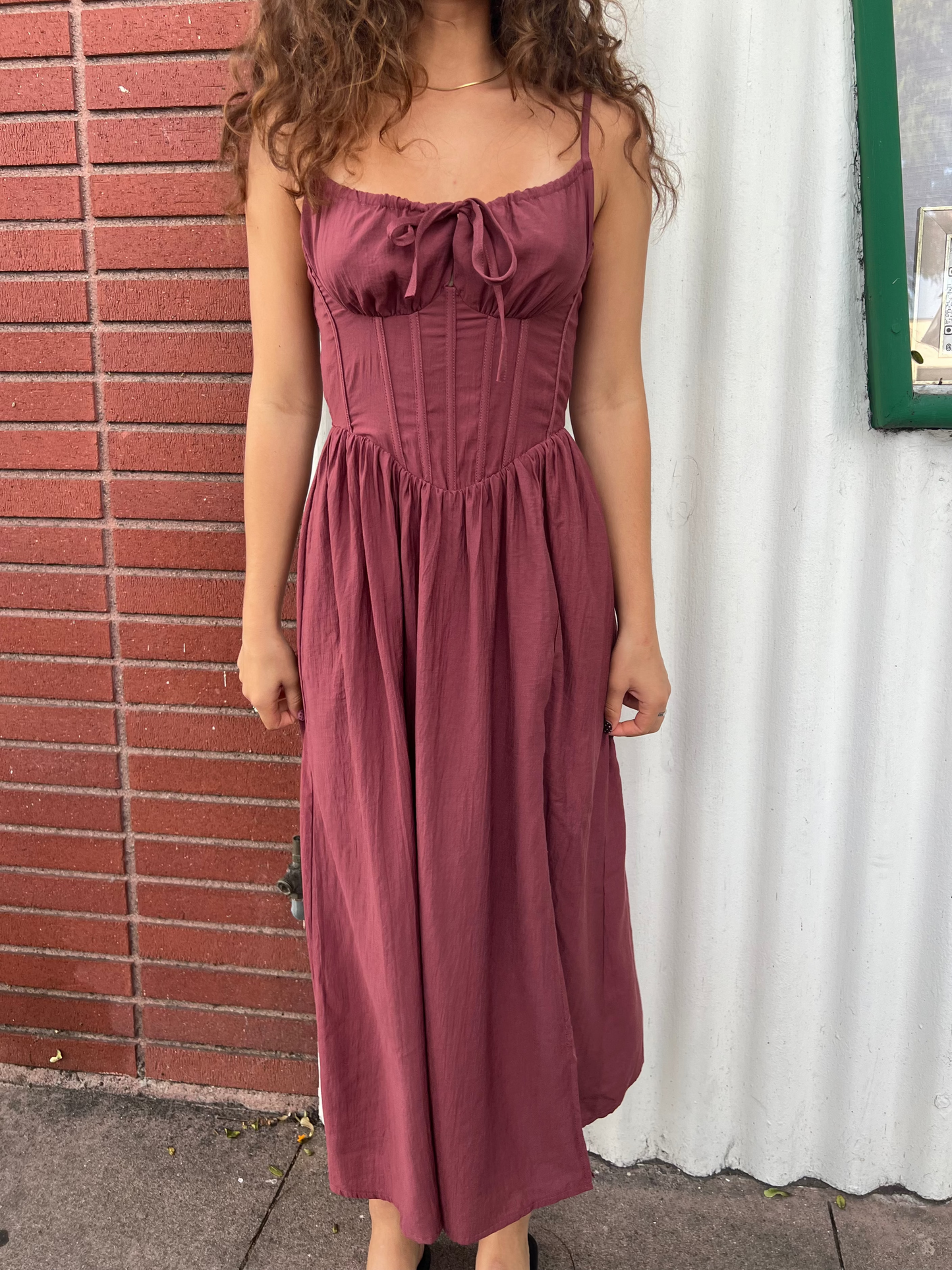 Rouge Corset Midi
